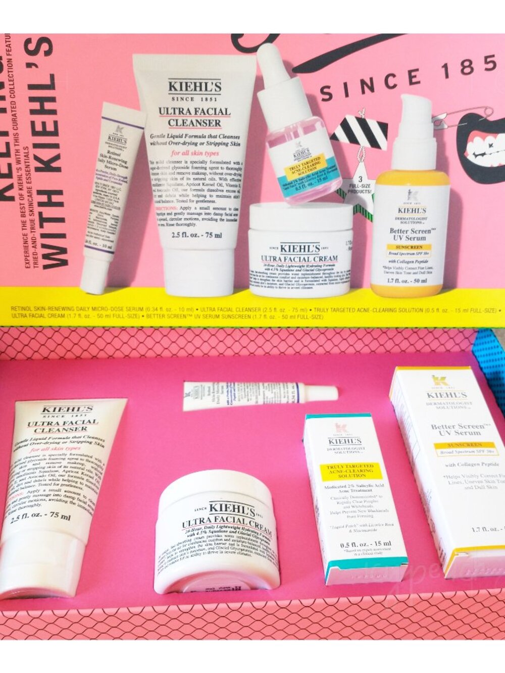 Kiehl’s Keeping Up With Kiehl’s Holiday Vault Set Cleanse Hydrate Treat Protect